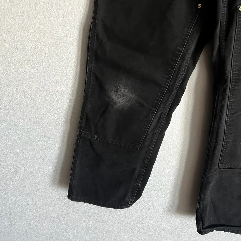 Carhartt B01 BLK black double knee work wear carpenter pants